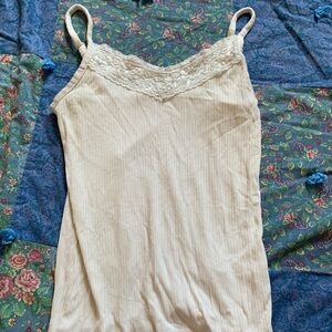 White lace cami